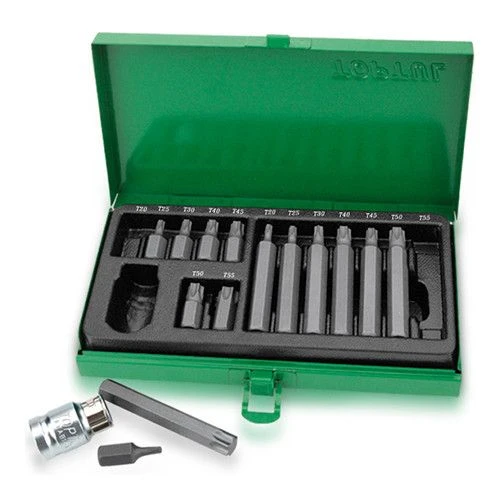 Набор бит 10мм TORX Т20-Т55 15ед. GAAD1506 TOPTUL
