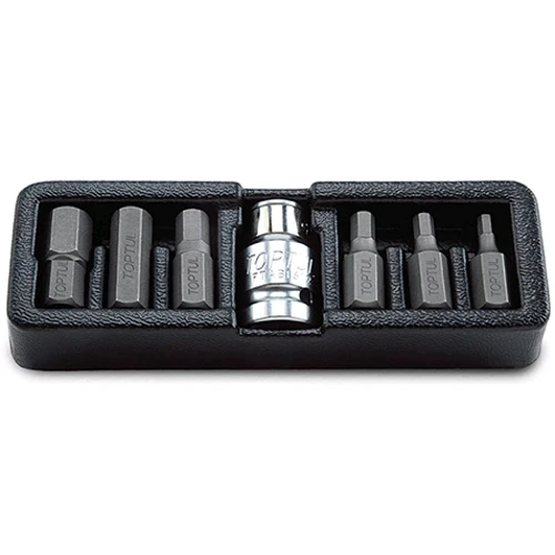 Набор бит 10мм HEX 4-12мм 7ед. GAAT0707 TOPTUL