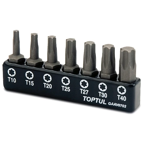 Набор бит 1/4" TORX T10-T40 7ед. GAAV0702 TOPTUL