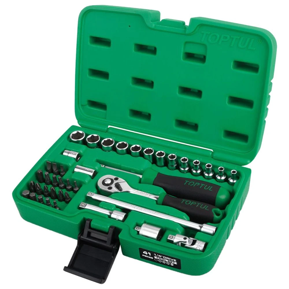 Набор инструментов 1/4" 41ед. GCAI4102 TOPTUL
