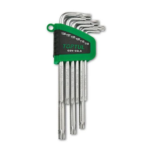 Набор Г-образных ключей TORX T10-T50 9ед. длинных GSN-09LS TOPTUL