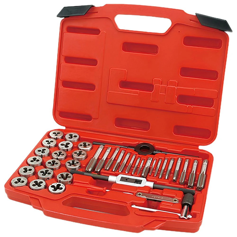 Набор метчиков и плашек 40ед. M3х0.5мм-M12x1.5мм JGAI4001 TOPTUL