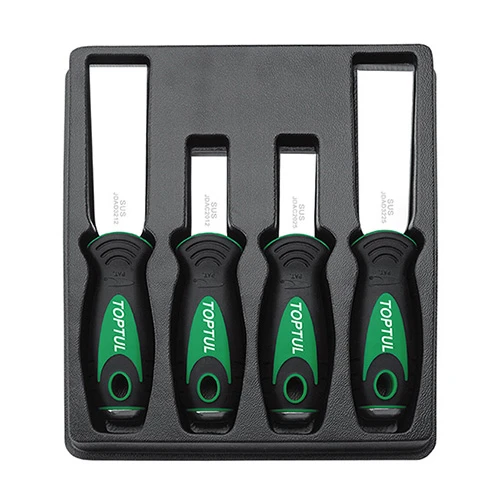 Набор скребков из нержавеющей стали 4ед. 20x50х2.5мм JGAT0401 Toptul