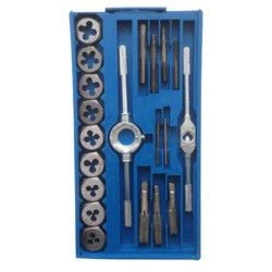 Набор метчиков и плашек 20ед. M3х0.5мм-M12x1.75мм TDS2001 Стандарт