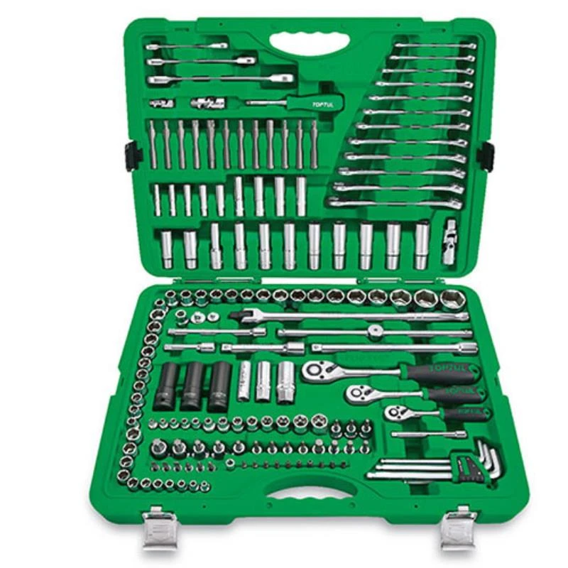 Набор инструментов комбинированный 1/4"&3/8"&1/2" 163ед. GCAI163R TOPTUL