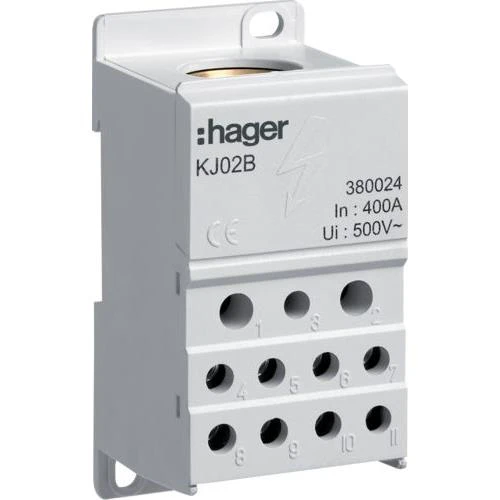 Распределительный блок 400A 1п. KJ02B Hager