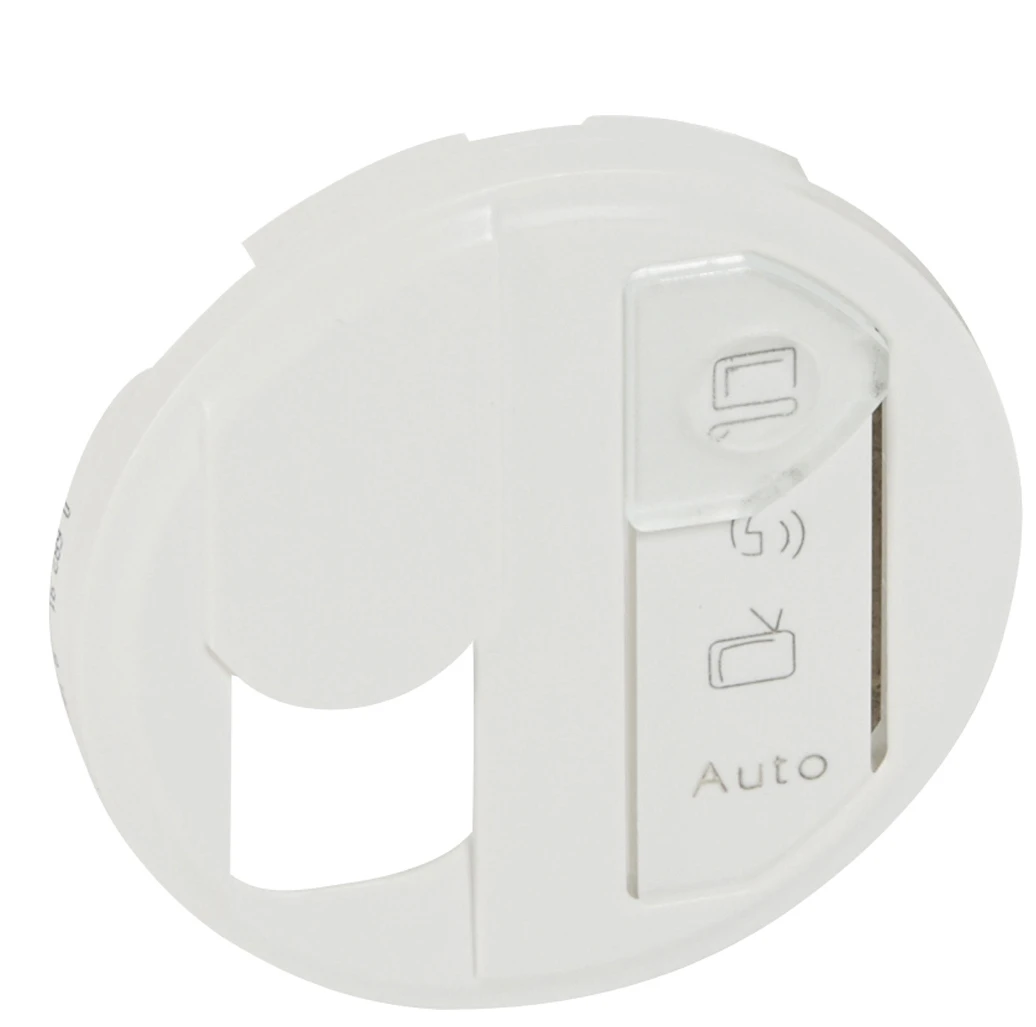 Накладка RJ-45 розетки 068291 STP cat6 для оптимизированной сети с этикеткой белый Legrand Celiane