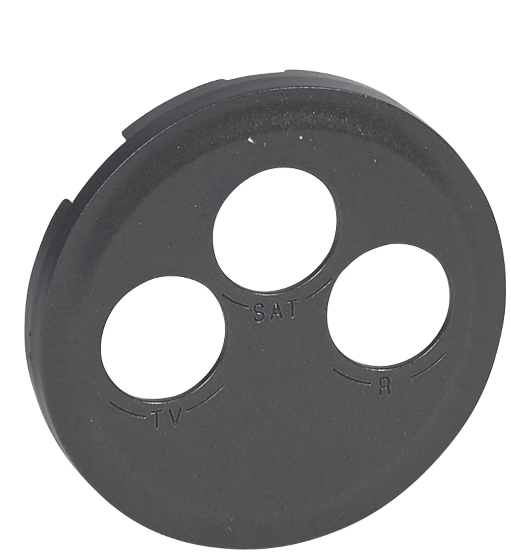 Накладка TV-FM-SAT розетки 067985 графит Legrand Celiane