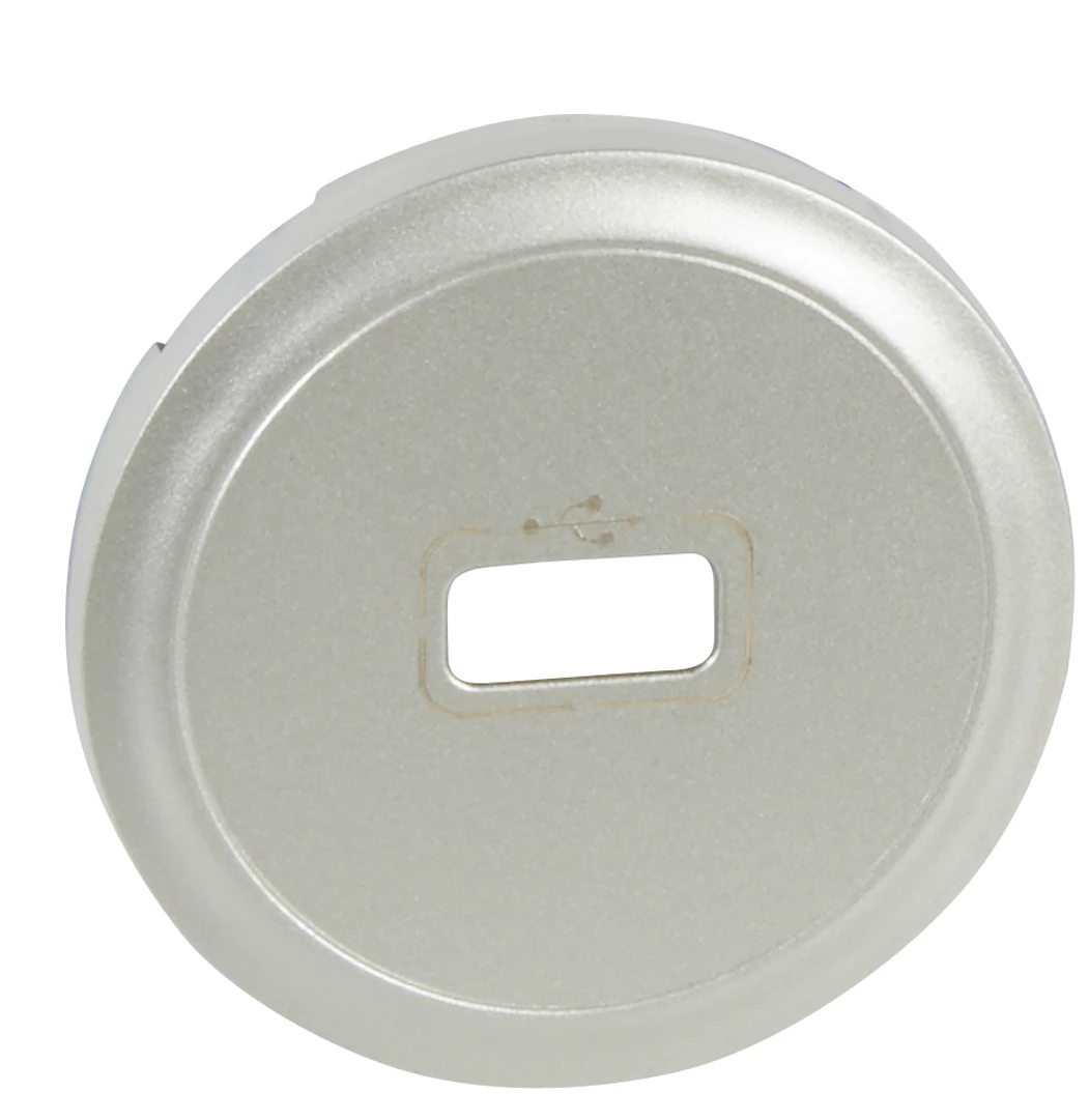 Накладка USB розетки 068553 титан Legrand Celiane