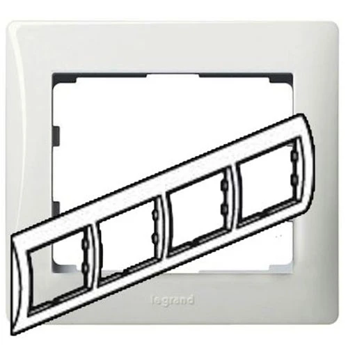 Рамка 4 пости білий Legrand Galea Life 771004