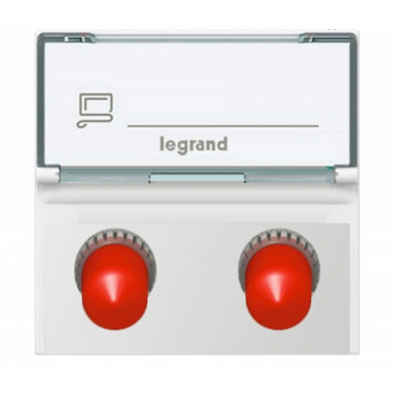 Оптическая розетка с адаптером 2хST Mosaic цвет белый 78616 Legrand