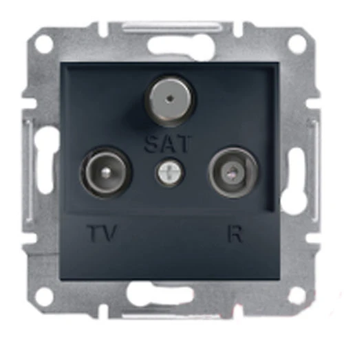 Механизм розетки TV/R/SAT конечной антрацит EPH3500171 Schneider Electric Asfora