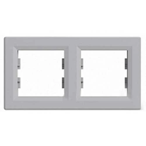 Рамка 2 поста алюминий горизонтальный EPH5800261 Schneider Electric Asfora