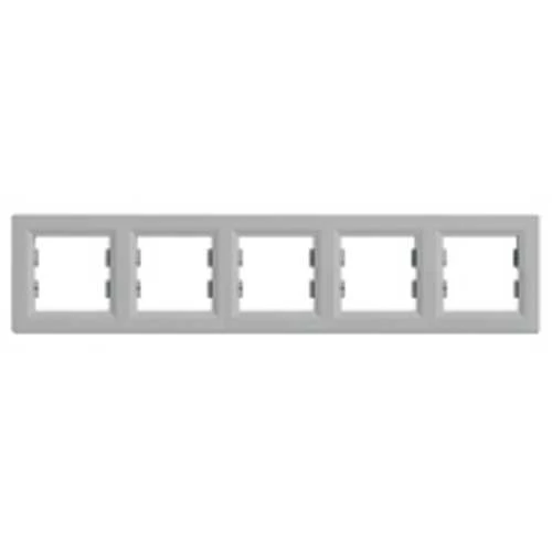 Рамка 5 постов алюминий горизонтальный EPH5800561 Schneider Electric Asfora