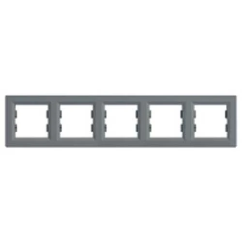Рамка 5 постов сталь горизонтальный EPH5800562 Schneider Electric Asfora
