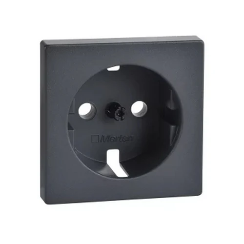 Накладка розетки с заземлением Merten System M MTN2331-0414 антрацит Schneider Electric