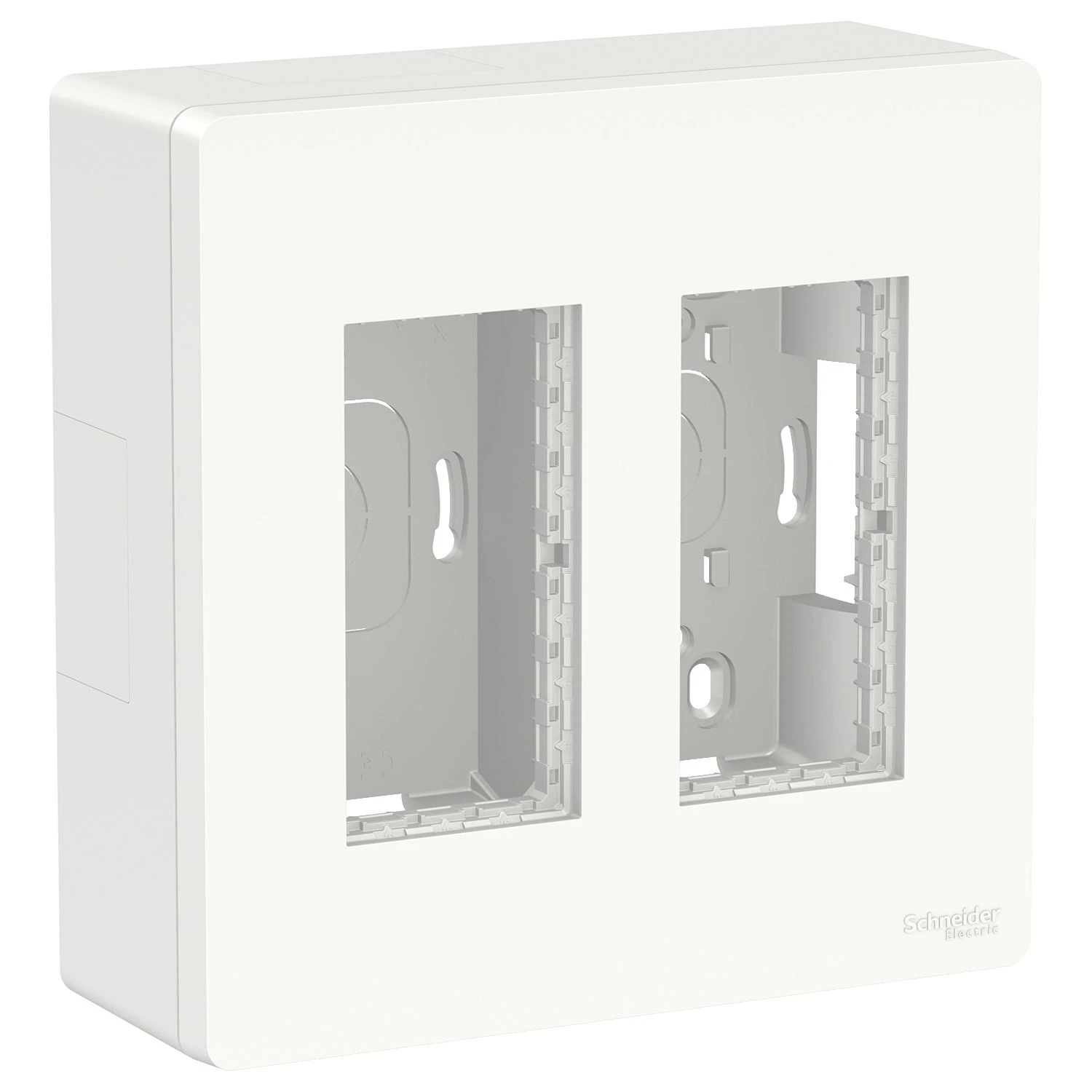 Блок Unica System+ вертикальный наружная установка 2х2 постов Unica New NU122418 белый Schneider Electric