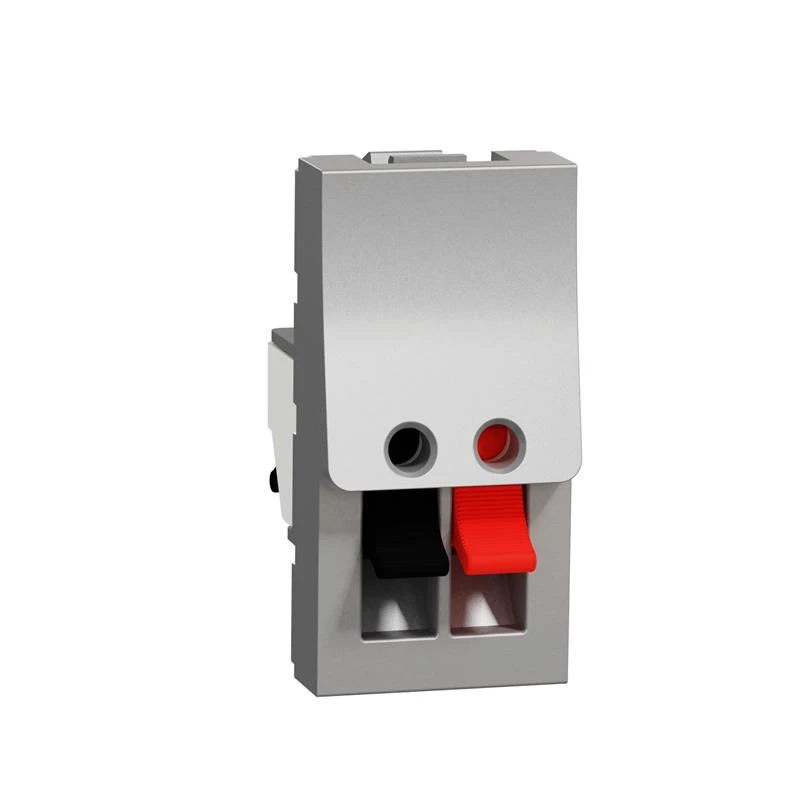 Аудиорозетка 1 модуль алюминий NU348730 Schneider Electric Unica New