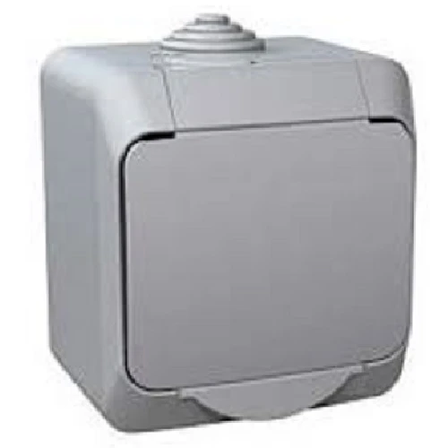 Одноклавишный выключатель 16A 250V серый IP44 Cedar Plus WDE000610 Schneider Electric