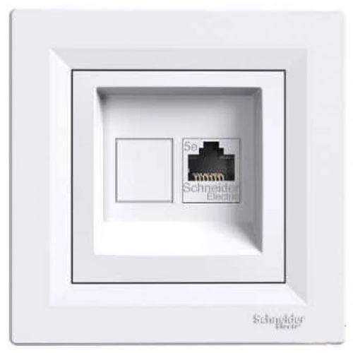 Розетка компьютерная RJ45 категории 5e UTP белая EPH4300121 Schneider Electric Asfora