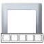Рамка 5 постів алюмінію Legrand Galea Life 771305