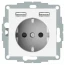 Механизм розетки с заземлением и шторками + 2xUSB 24A Merten System M MTN2366-0319 полярно белый Schneider Electric