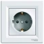Розетка (2К+З) 16A із шторками біла EPH2900221 Schneider Electric Asfora