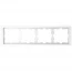 Рамка 4 постова білий лотос пластик Schneider Electric Merten D-Life MTN4040-6535