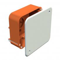 Розподільна коробка вмонтована для гіпсокартонних стін квадратна оранжева 122x122x50мм IP30 2003449 OBO Bettermann