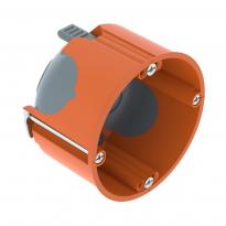 Коробка монтажная (подрозетник) круглая для гипсокартонных стен с мембранами 68x47мм оранжевая 2003806 OBO Bettermann