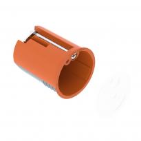 Коробка монтажная круглая для подключения светильников для гипсокартонных стен 35х45мм с крышкой оранжевая 2003832 OBO Bettermann