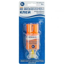 Універсальний епоксидний клей (шприц) 6г (1 шт) A.HE-1-6 АСКО-УКРЕМ