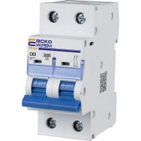 Модульний автоматичний вимикач UTrust 2 полюси 63А тип C 6kА A0010210071 АСКО-УКРЕМ
