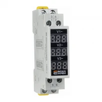 Вольтметр модульный цифровой трехфазный VMD-3 AC 80-500V A0010250002 АСКО-УКРЕМ