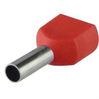 Кабельный наконечник трубчатый для двух проводов ТЕ 1,0-08 2x1,0мм.кв красный (100 шт) A0060120004 АСКО-УКРЕМ
