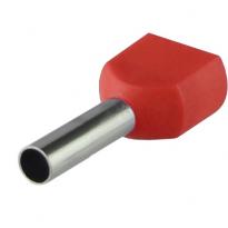 Кабельный наконечник трубчатый для двух проводов ТЕ 1,0-10 2x1,0мм.кв красный (100 шт) A0060120005 АСКО-УКРЕМ