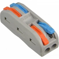 Клемник з'єднувальний універсальний PCT-2-2-С на 2 провода кольоровий A0130010111 АСКО-УКРЕМ