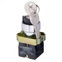 Кнопка поворотная с ключом 3-позиционная XB2-BG33 A0140010010 АСКО-УКРЕМ