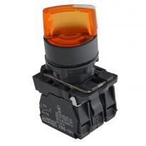 Кнопка желтая поворотная 2-поз. с подсветкой TB5-AK125M5 A0140010167 АСКО-УКРЕМ