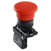 Кнопка "грибок" (d 40 мм) "Стоп" красная TB5-AC42 A0140010168 АСКО-УКРЕМ