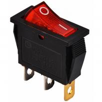 Переключатель 1 клавишный красный с подсветкой KCD3-101N R/B 220V 1NO A0140040027 АСКО-УКРЕМ