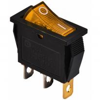 Переключатель 1 клавишный желтый с подсветкой KCD3-101N 220V YL/B 1NO A0140040029 АСКО-УКРЕМ