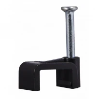 Скоба пластикова плоска CHF-8мм чорна (100 шт) A0150030031 АСКО-УКРЕМ