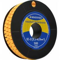 Маркер кабельный EC-2 3,1-8,0мм.кв без маркировки (500 шт) желтый A0150080010 АСКО-УКРЕМ