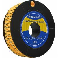 Маркер кабельний EC-2 3,1-8,0мм.кв символ "5" (500 шт) жовтий A0150080034 АСКО-УКРЕМ