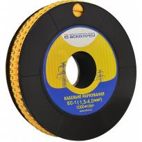 Маркер кабельный EC-1 1,5-4,0мм.кв символ "8" (1000 шт) желтый A0150080045 АСКО-УКРЕМ