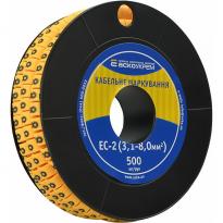 Маркер кабельний EC-2 3,1-8,0мм.кв символ "8" (500 шт) жовтий A0150080046 АСКО-УКРЕМ