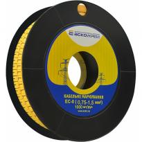 Маркер кабельний EC-0 0,75-1,5мм.кв символ "L" (1000 шт) жовтий A0150080052 АСКО-УКРЕМ