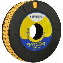 Маркер кабельний EC-2 3,1-8,0мм.кв символ "A" (500 шт) жовтий A0150080059 АСКО-УКРЕМ