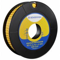 Маркер кабельний EC-0 0,75-1,5мм.кв символ "B" (1000 шт) жовтий A0150080060 АСКО-УКРЕМ